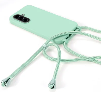 Produktbild von Handykette für Samsung Hanyhülle mit Band Hülle mit Kodel Smartphone Halskette Galaxy A56 in Mintgrün