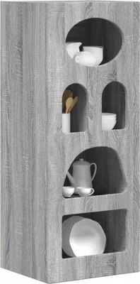Zdjęcie produktu dla vidaXL Kredens szary Sonoma 40 x 35 x 100,5 cm Materiał drewnopochodny