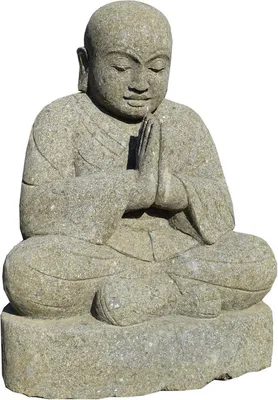 Produktbild von Stonox Shaolin Mönch Figur Nizamabad Basanit frostfest 56x48x80cm