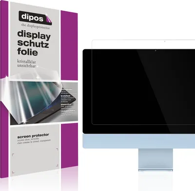 Produktbild von 2x Schutzfolie für Apple iMac M3 24 Zoll 2024 klar Displayschutzfolie Folie Display Schutz dipos