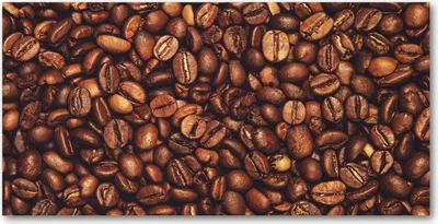 Produktbild von Tulup Glas-Bild -140x70- Wandkunst Dekorative Wand für Küche & Wohnzimmer - Essen & Getränke - Kaffeebohnen - Braun