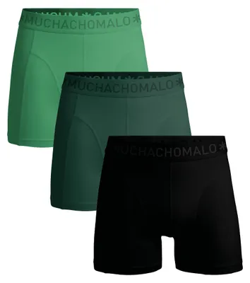Produktbild von Muchachomalo Herren Boxershorts – 3er Pack – Baumwolle Stretch – Bequeme Unterwäsche – Größe XL - SOLID1010-779
