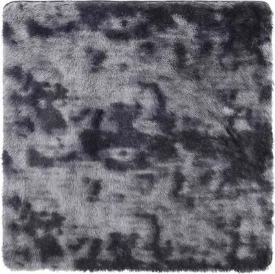 Produktbild von Teppich Shaggy Hochflor NAVARRA Dunkelgrau 240x240 cm Polyester