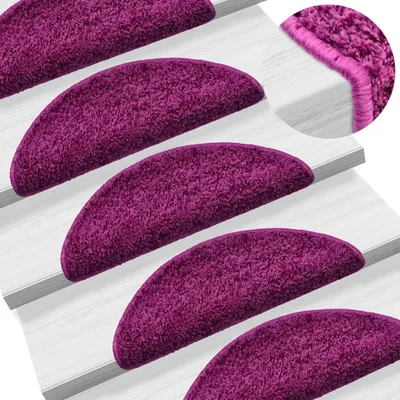 Produktbild von The Living Store Stufenmatten 10 Stk. 56x17x3 cm Violett