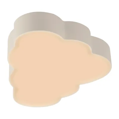 A cloud-shaped ceiling light.
