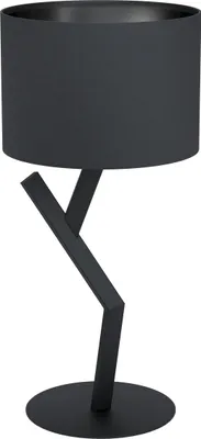 Produktbild von EGLO Tischlampe Balnario, minimalistische Textil Tischleuchte, kleine Stehlampe, Design-Lampe Wohnzimmer mit Schalter, E27