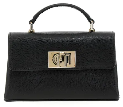 Image de Furla sac bandoulière en cuir noir WE00423ARE000O6000