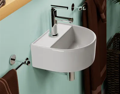 Produktbild von NEG Hänge-Waschbecken Uno29H (klein/halbrund)