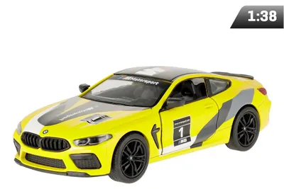 Obrázek produktu pro Model v měřítku 1:38, BMW M8 Competition Coupé, žlutý