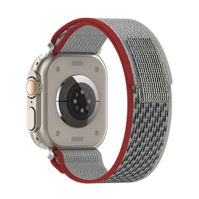 Obrázek produktu pro Techsuit řemínek (W039) - Apple Watch 1/2/3/4/5/6/7/8/SE/SE 2 (38/40/41mm) - Červená / Šedá