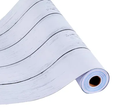 Immagine prodotto di VEVOR carta da parati autoadesiva, 45 cm x 15 m, carta da parati, pellicola adesiva con aspetto legno bianco, pellicola per mobili, adesivo per mobili, rotolo di vinile decorativo per camera da letto, cucina, ufficio, bagno, scrivania