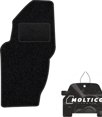 Produktbild von moto-MOLTICO Fahrer Fußmatte Auto Velours Fahrerseite Autoteppiche Schwarz Fahrermatte 1-teilig passend für Jeep Liberty 2002-2007