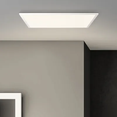 Produktbild von BRILLIANT LED Aufbaupaneel Buffi | modernes Deckenaufbau-Paneel | Metall/Kunststoff | weiß | 60x60cm | 40W 4000 Lumen 2700 Kelvin