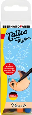 Immagine prodotto di EBERHARD FABER 559502 4 penne per tatuaggi Beach colori assortiti 1,0 - 5,0 mm