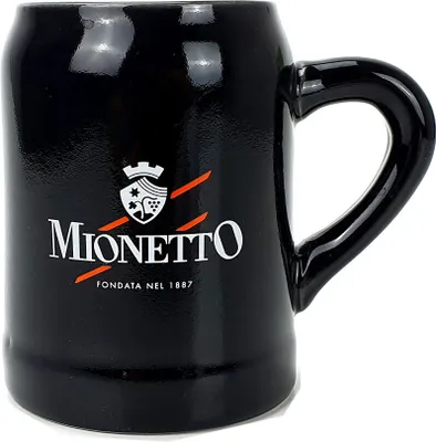 Produktbild von 2x Mionetto Tasse - schwarze Glas Tasse / Becher 2er