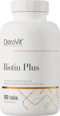 Produktbild von OstroVit Biotin Plus (100 Tabs) Unflavoured - Vitamine,  Mineralien & Gesundheit - Vitamine