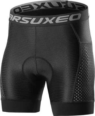 Produktbild von Arsuxeo Herren-Radhose mit 5D-Gelpolsterung, schnell trocknend, für Mountainbike und Rennrad