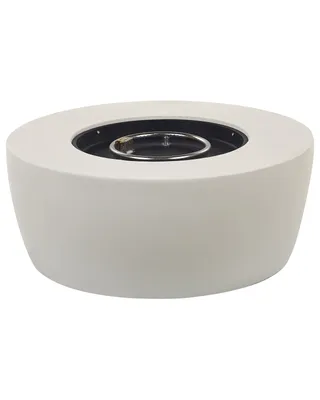 Obrázok produktu pre BELIANI Ohnisko svetlošedé GRC 92 x 92 x 38 cm, propánový ohrievač, guľatý v tvare misy
