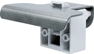 Immagine prodotto di RV-Labs® Serratura per mobili in acciaio inox a strappo / Serratura a maniglia con larghezza della maniglia di 100 mm - Acciaio inox spazzolato