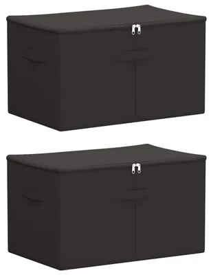 Obrázok produktu pre vidaXL Úložné boxy, 2 kusy, materiál: netkaná textília, rozmer: 60 x 43 x 35 cm, objem: 90,3 L