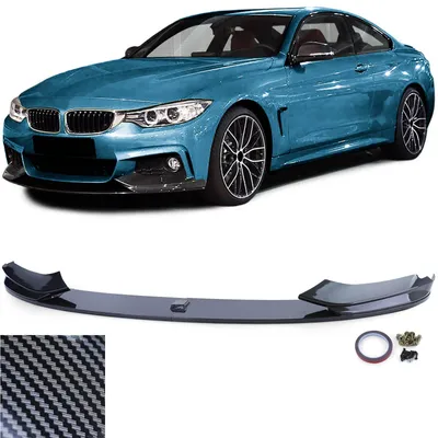 Image de Spoiler avant en fibre de carbone imitation pour BMW F32 F33 F36, modèle 2013 et suivants, avec pack M