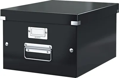 Produktbild von Ablagebox Click & Store A4 schwarz Packung mit 6 Stück