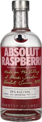 Image de Absolut RASPBERRY Vodka aromatisée à la framboise 38,0 % 38,0 %  0,70 l.