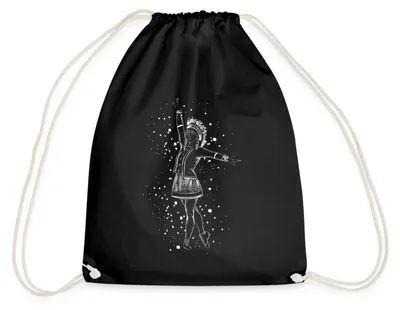 Produktbild von Spreadshirt Tanzmariechen Gardetanz Karneval Turnbeutel, One size, Schwarz
