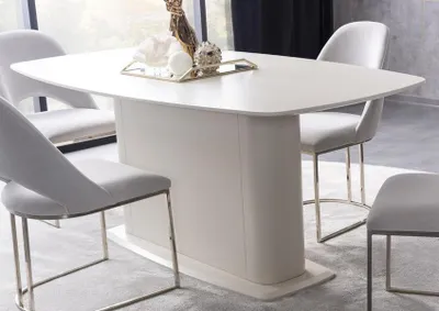 Immagine prodotto di Tavolo da pranzo Tavolo da sala da pranzo Tavolo da cucina Tavolo da pranzo Tavolo a colonna Bianco