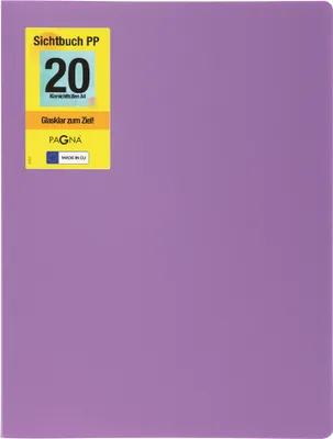 Produktbild von PAGNA Sichtbuch "School" DIN A4 mit 20 Hüllen lila