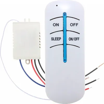 Produktbild von Funk-Schalter Set mit Fernbedienung Kabellos Wandschalter Funkschalter Lichtschalter 12V 30M 1000W Funk-Schalter Licht Funk Wandschalter Retoo