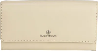 Produktbild von Marc Picard Leder Geldbörse Umbria Wallet with Flap Grey beige