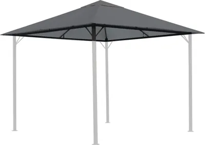 Produktbild von Ersatzdach für Garten Pavillon 3x3m Grau RAL 7012 Pavillondach Ersatzbezug