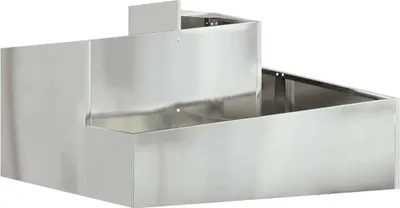 Immagine prodotto di vidaXL Fioriera da giardino argento 80 x 80 x 50 cm Acciaio zincato