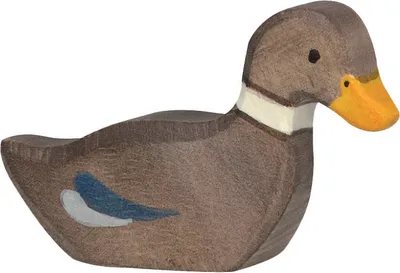 Produktbild von Ente schwimmend Bauernhof Holzfigur Holzspielzeug von Holztiger