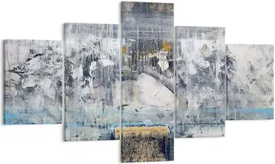 Produktbild von Bild auf Leinwand - Leinwandbild - Abstraktion modern - 125x70cm - Wand Bild - Wanddeko - Leinwanddruck - Bilder - Kunstdruck - Wanddekoration - Leinwand bilder - Wandkunst - EA125x70-3474