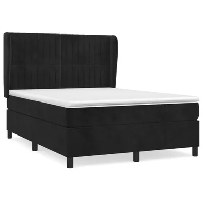 Productafbeelding van vidaXL Boxspringbed met matras, zwart, 140x200 cm, fluweel