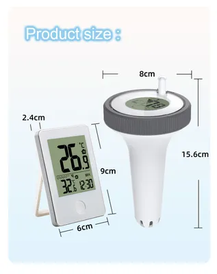 Image de Thermomètre numérique flottant pour piscine ��Thermomètre numérique flottant pour piscine, salle de bain, aquarium et évier