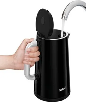 Zdjęcie produktu dla Tefal KO851, 1,7 l, 1800 W, Czarny, Plastik, Wskaźnik poziomu wody, Zabezpieczenie przed przegrzaniem