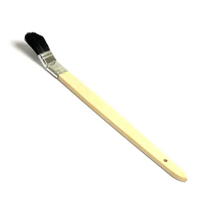Zdjęcie produktu dla WESTEX 82732510 Pędzel płaski WESTEX czarne włosie naturalne, 25 mm, zakrzywiony