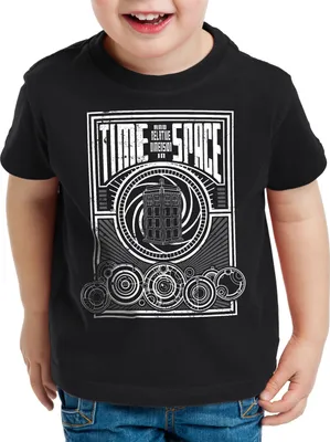 Produktbild von style3 Time meets Space Kinder T-Shirt zeitreise timelord notrufzelle