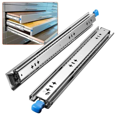 Immagine prodotto di Guide robuste per cassetti con sistema di bloccaggio - 500 mm, capacità di carico 120 kg