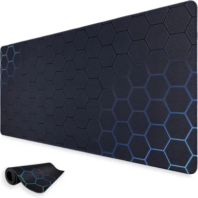 Immagine prodotto di Tappetino per mouse da gaming, extra grande (XXL), antiscivolo, dimensioni 1200 x 600 mm, ideale per la postazione di gioco