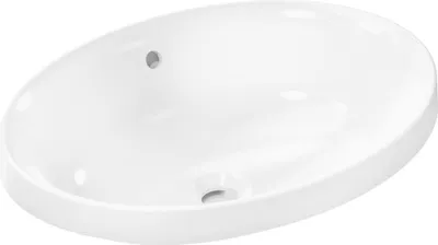 Obrázek produktu pro Vestavné umyvadlo Xuniva D 55x40cm o HL m ÜL bílé se SmartClean bílé se SmartClean