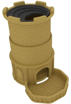 Produktbild von Würfelturm Castle of Mystery gold – platzsparend & kompakt
