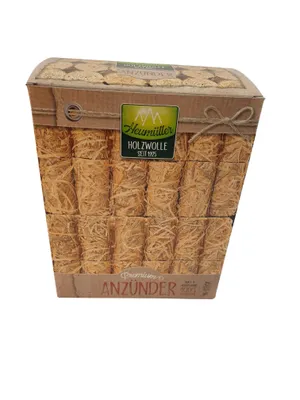 Produktbild von Heumüller Premium Grillanzünder Kaminanzünder Anzünder 96 Stück