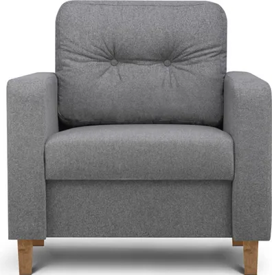 Obrázek produktu pro Klasické křeslo Konsimo s područkami a příjemnou látkou na dotek "ERISO", tmavě šedé, látka, skandinávské, 80x75x75cm