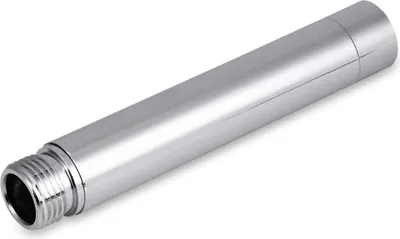 Obrázek produktu pro Prodloužení sprchové hadice Purelux, 15 cm (6 palců) Prodloužení sprchové hlavice, výtok vody snižuje stávající sprchovou hlavici, povrch z leštěného niklu, z masivní nerezové oceli