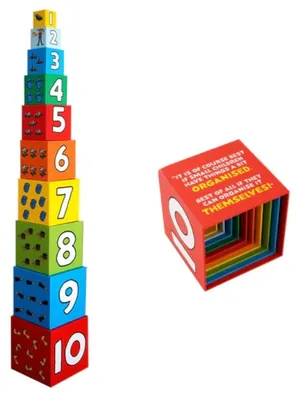 Productafbeelding van Barbo Toys Pippi Stapelblokken, Bouwstenen, Vanaf 1 jaar, Karton, 10 stuks