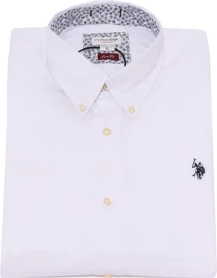Obrázek produktu pro 3830K camicia uomo U.S. POLO ASSN. SLIM FIT white shirt Bavlna man